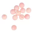 Bambuszkorall golyó, 6 mm, rózsaszín