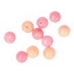 Bambuszkorall golyó, 8 mm, rózsaszín