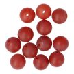 Karneol matt golyó, 8 mm