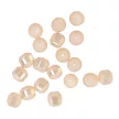 Matt üveg, csíkos golyó, 8 mm, rosegold szín