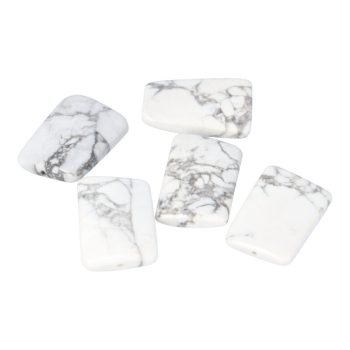 Howlit, téglalap, hullámos, 30x20 mm