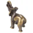 Elefánt medál, antik, 20x17 mm (1 db)