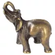 Elefánt medál, antik, 20x17 mm (1 db)