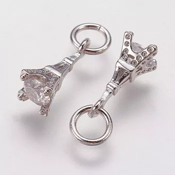 Eiffel-torony, kővel, kb. 11x5 mm (1 db)