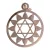 Nemesacél, Anahata, szívcsakra medál, rosegold, kb. 2,5 cm (1 db)