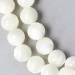 Gyöngyház, golyós, 8 mm, 45 cm-es nyaklánc