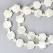 Gyöngyház, hexagon, 10 mm, 45 cm-es nyaklánc