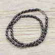 Hematit, rizsszem, 5x8 mm, 40 cm-es nyaklánc