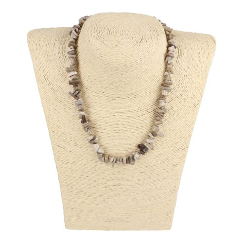 Flint, tűzkő, törmelékköves, 40 cm-es nyaklánc