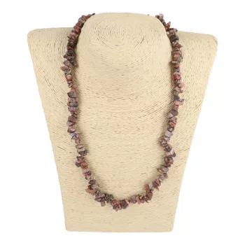 Leopárdjáspis törmelékköves 50 cm-es nyaklánc