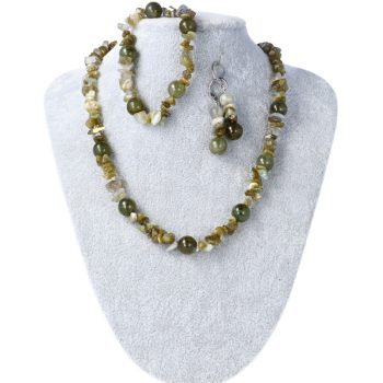 Labradorit ékszerszettel Stabil rezgés emelés