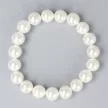 Shell pearl, fehér, golyós, 10 mm, szett