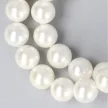 Shell pearl nyaklánc fehér golyós 10 mm 45 cm-es