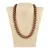 Shell Pearl, sötétbarna, golyós, 12 mm, 45 cm-es nyaklánc