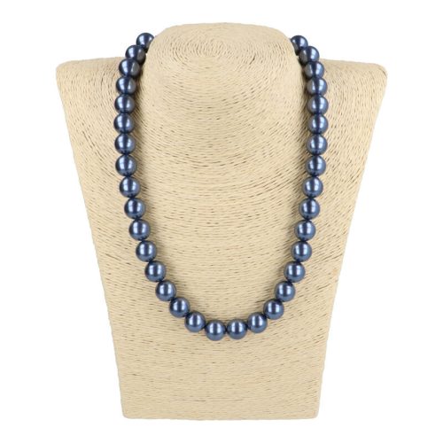 Shell Pearl középkék golyós 12 mm 45 cm-es nyaklánc
