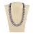Shell Pearl, szürkéskék, golyós, 12 mm, 45 cm-es nyaklánc