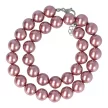 Shell Pearl mályva golyós 12 mm 45 cm-es nyaklánc