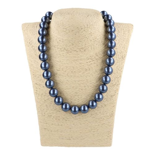 Shell Pearl középkék golyós 14 mm 45 cm-es nyaklánc