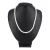 Shell Pearl nyaklánc fehér matt golyós 6 mm 45 cm-es