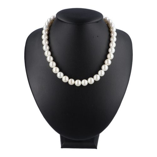 Shell pearl nyaklánc fehér golyós 10 mm 40 cm-es 