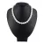 Shell pearl nyaklánc fehér golyós 10 mm 40 cm-es 