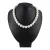 Shell pearl nyaklánc fehér golyós 12 mm 40 cm-es