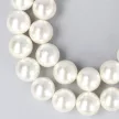 Shell pearl nyaklánc fehér golyós 12 mm 40 cm-es