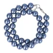 Shell Pearl középkék golyós 12 mm 40 cm-es nyaklánc