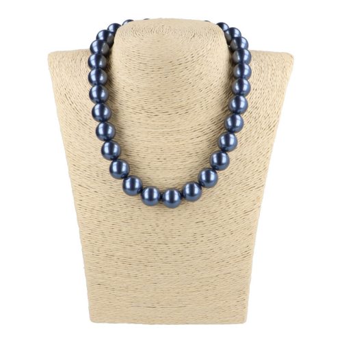 Shell Pearl középkék golyós 14 mm 40 cm-es nyaklánc