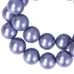 Shell Pearl, szürkéskék, golyós, 14 mm, 40 cm-es nyaklánc
