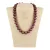 Shell Pearl, sötétlila, golyós, 14 mm, 40 cm-es nyaklánc