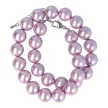 Shell Pearl, világoslila, golyós, 14 mm, 40 cm-es nyaklánc