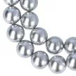Shell Pearl, szürke, golyós, 14 mm, 40 cm-es nyaklánc