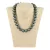 Shell Pearl nyaklánc olajzöld golyós 14 mm 40 cm-es 