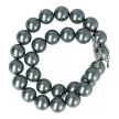 Shell Pearl nyaklánc olajzöld golyós 14 mm 40 cm-es 