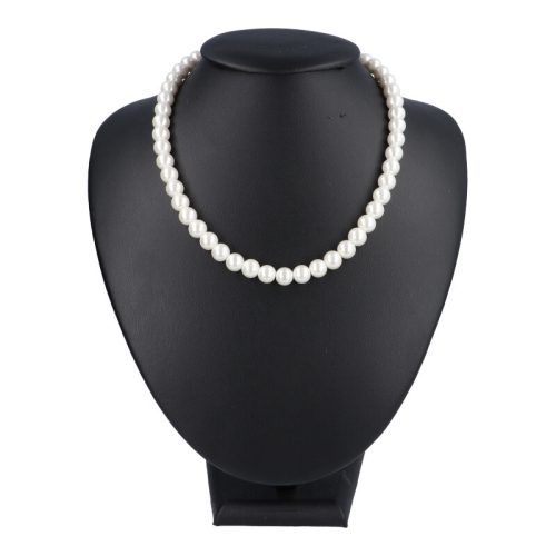 Shell Pearl nyaklánc fehér golyós 8 mm 40 cm-es