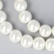 Shell Pearl nyaklánc fehér golyós 8 mm 40 cm-es