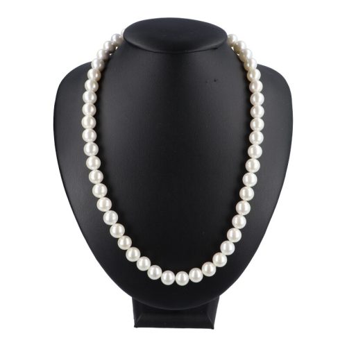 Shell pearl nyaklánc fehér golyós 10 mm 50 cm-es