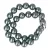 Shell Pearl nyaklánc olajzöld golyós 14 mm 50 cm-es