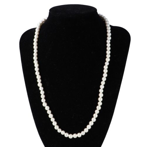 Shell Pearl nyakláncfehér golyós 6 mm 50 cm-es