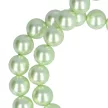 Shell Pearl, világoszöld, golyós, 8 mm, 50 cm-es nyaklánc
