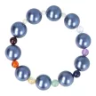 Shell Pearl, csakra szett, középkék,14  mm