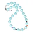 Shell Pearl csakra nyaklánc gyöngyházzal világoskék 14 mm