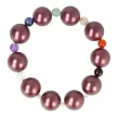 Shell Pearl, csakra szett, sötétlila, 14 mm