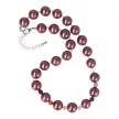 Shell Pearl csakra nyaklánc gyöngyházzal sötétlila 14 mm
