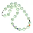 Shell Pearl csakra nyaklánc gyöngyházzal világoszöld 14 mm