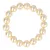 Shell Pearl, világossárga, golyós, 12 mm, karkötő