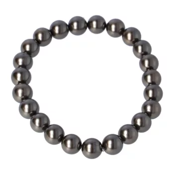 Shell Pearl szürkés barna golyós 8 mm karkötő