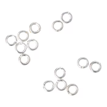Karika, kb. 3 mm, ezüst szín (20 db)