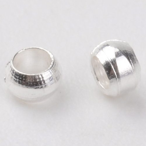 Stopper, hordós, 2,0 mm, Ag szín (kb. 50 db)